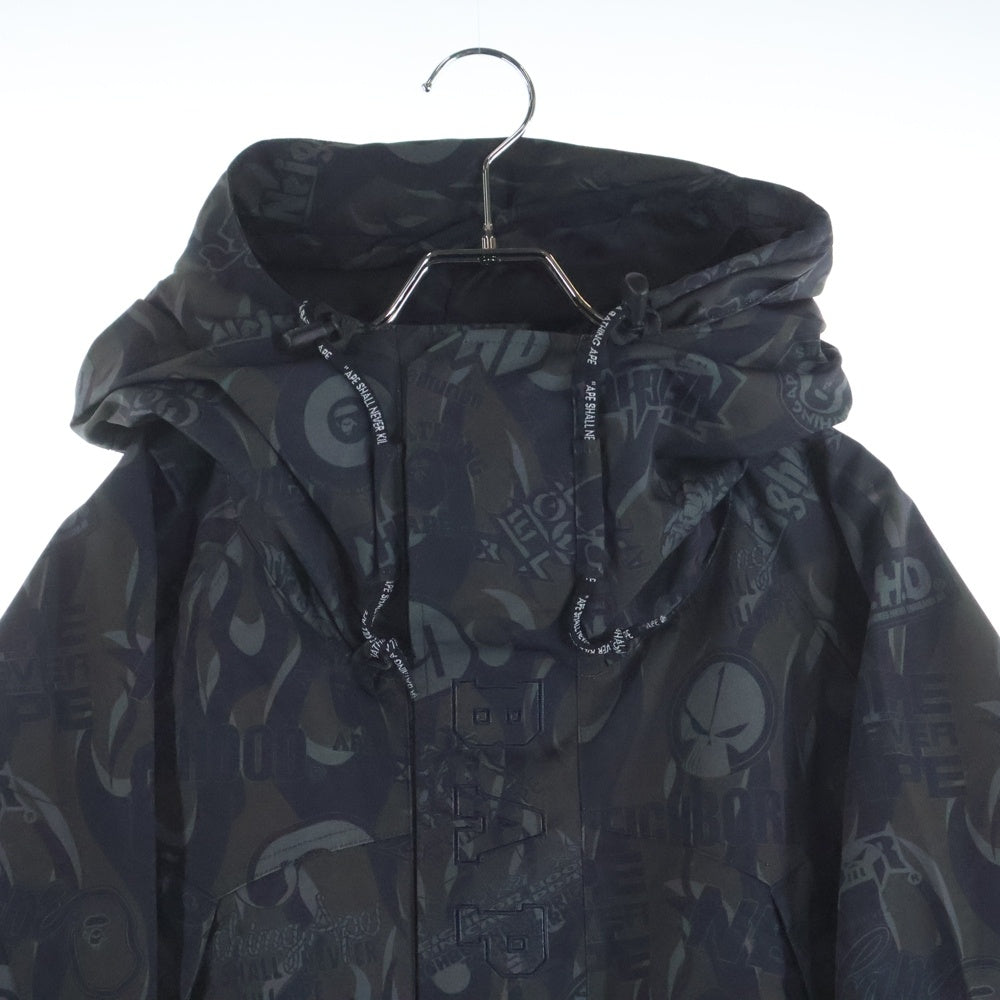 A BATHING APE(アベイシングエイプ) 22AW ×NEIGHBORHOOD BAPE NBHD SNOWBOARD JACKET 001LJJ231901C ネイバーフッド スノーボードジャケット ブラック