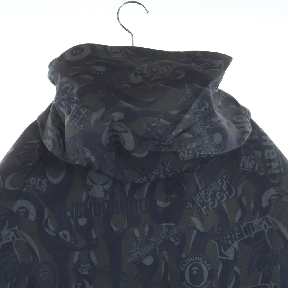 A BATHING APE(アベイシングエイプ) 22AW ×NEIGHBORHOOD BAPE NBHD SNOWBOARD JACKET 001LJJ231901C ネイバーフッド スノーボードジャケット ブラック