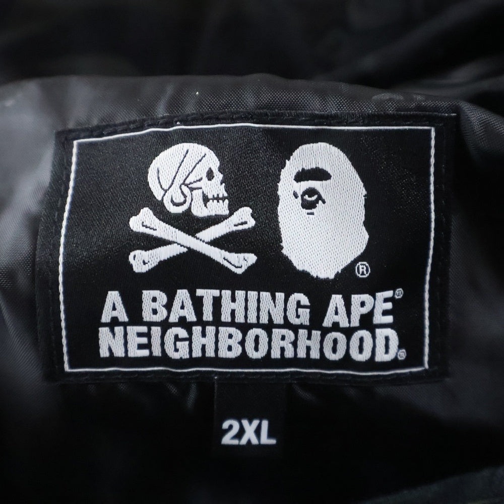 A BATHING APE(アベイシングエイプ) 22AW ×NEIGHBORHOOD BAPE NBHD SNOWBOARD JACKET 001LJJ231901C ネイバーフッド スノーボードジャケット ブラック