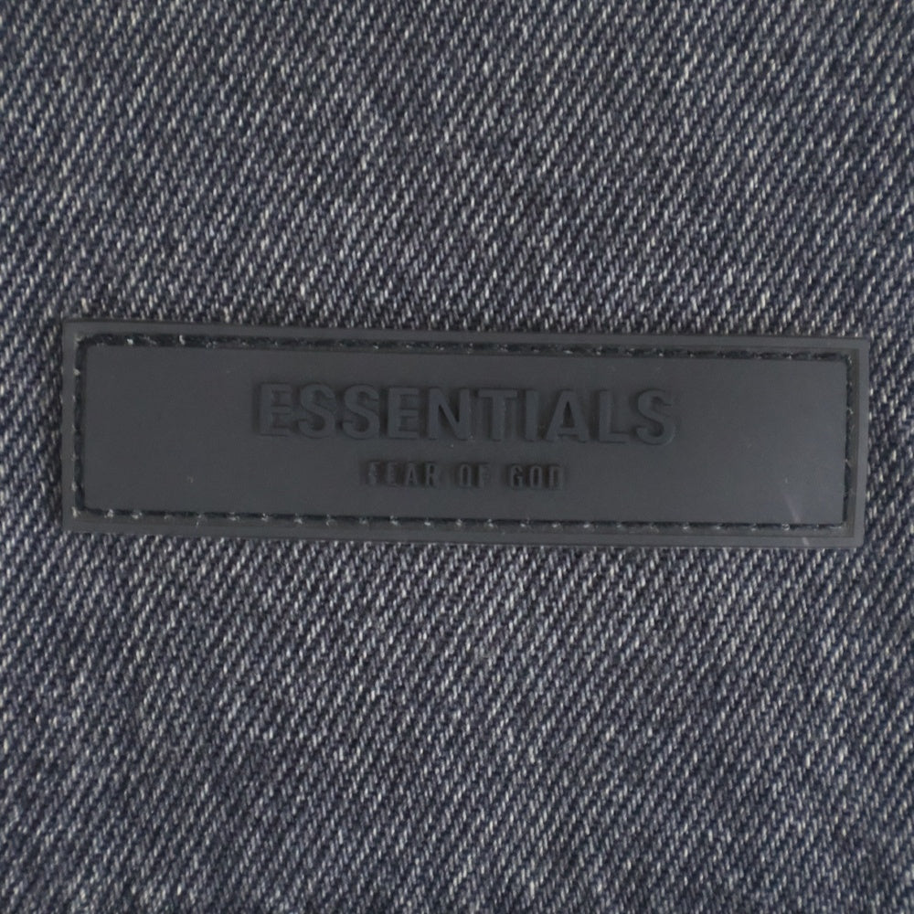 FEAR OF GOD ESSENTIALS(フィアオブゴッド エッセンシャルズ) 22SS ボックスデニムジャケット 202BT212041F ブラック