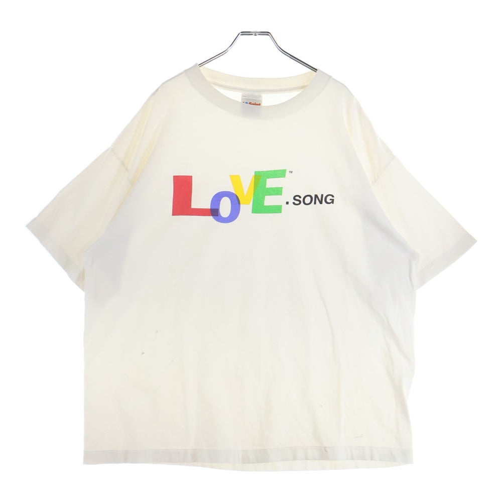 SAINT MICHAEL(セントマイケル) LOVE SONG SS TEE ラブソング フロントプリント半袖カットソー SM-HR8-0000-019 ホワイト