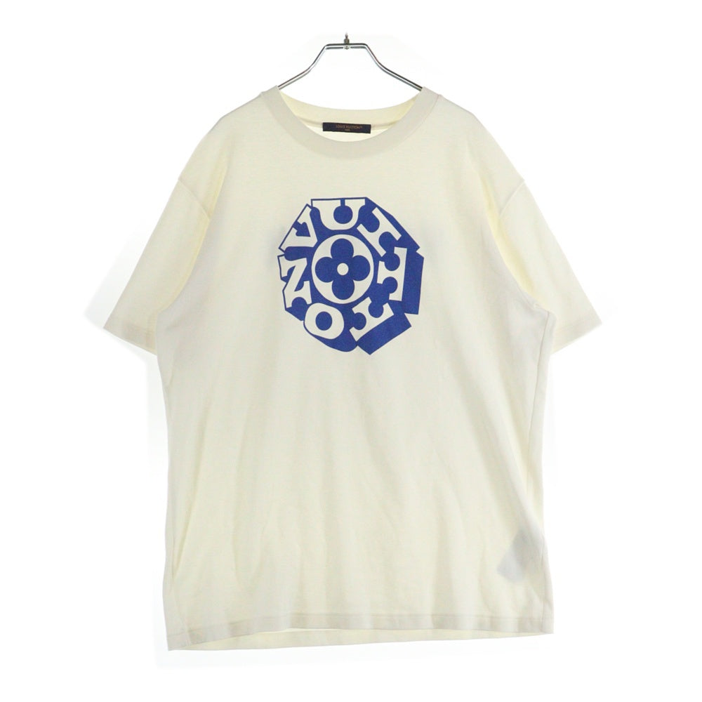 LOUIS VUITTON(ルイヴィトン) 25AW プリントシグネチャー 半袖Tシャツ ホワイト RM252M NDK HTY87W 1AIMLD