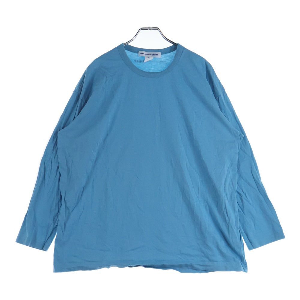 COMME des GARCONS SHIRT(コムデギャルソンシャツ) バックプリント長袖Tシャツ ブルー FP-T021