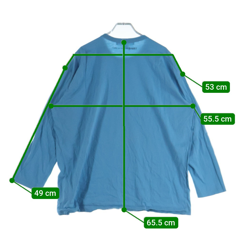 COMME des GARCONS SHIRT(コムデギャルソンシャツ) バックプリント長袖Tシャツ ブルー FP-T021