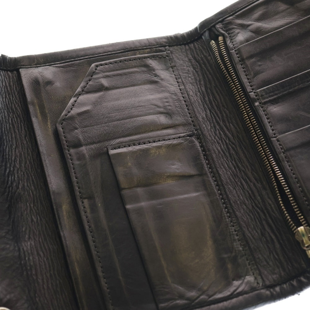 Travis Walker(トラヴィスワーカー) クロスモチーフボタン レザー