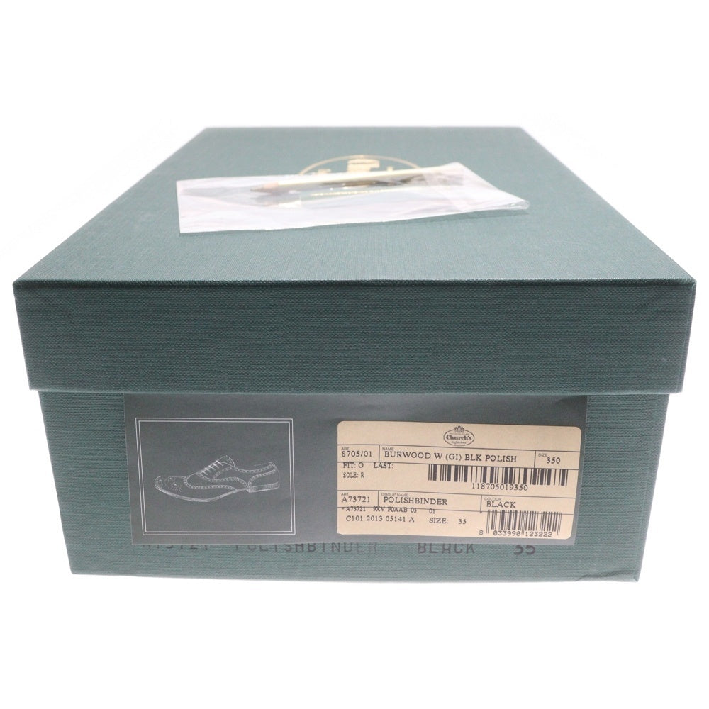 Church's(チャーチ) BURWOOD 8705/01 バーウッド ウィングチップ ドレスシューズ ブラック レディース