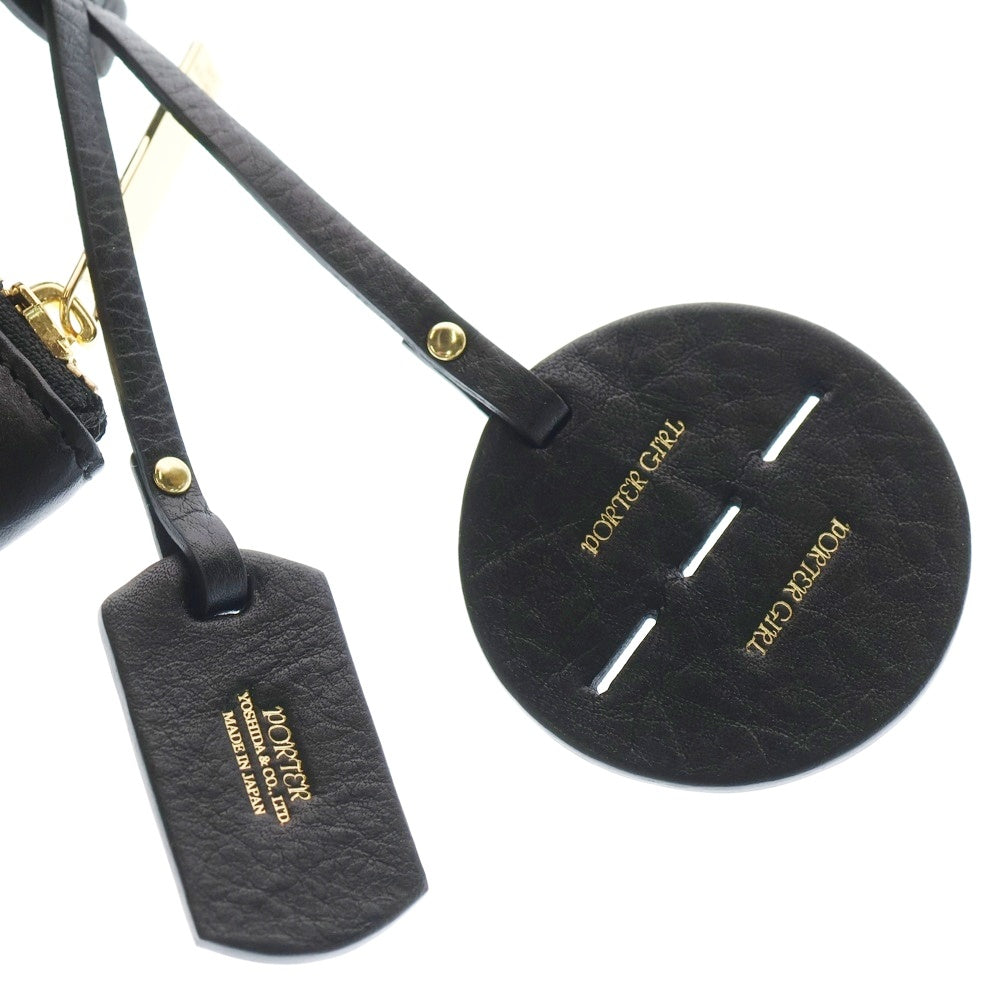 PORTER(ポーター) 2WAY HELMET BAG レザー ヘルメット ハンドバッグ ショルダーバッグ ブラック