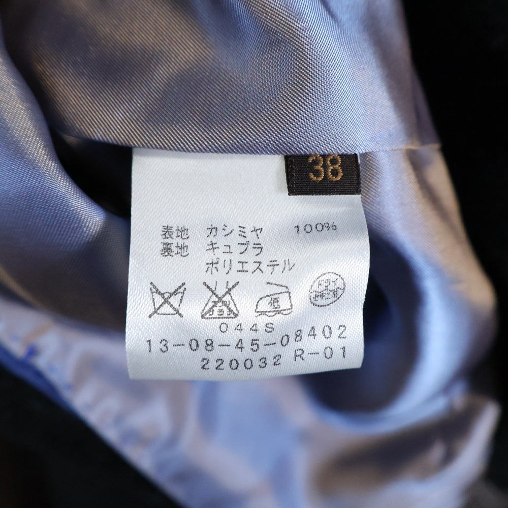 TOMORROWLAND(トゥモローランド) カシミヤ ノーカラーコート ブラック レディース 13-08-55-08302