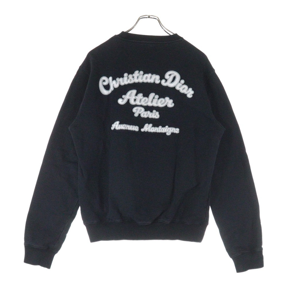 DIOR(ディオール) アトリエ刺繍スウェット クルーネックスウェット 293J699A0531ブラック