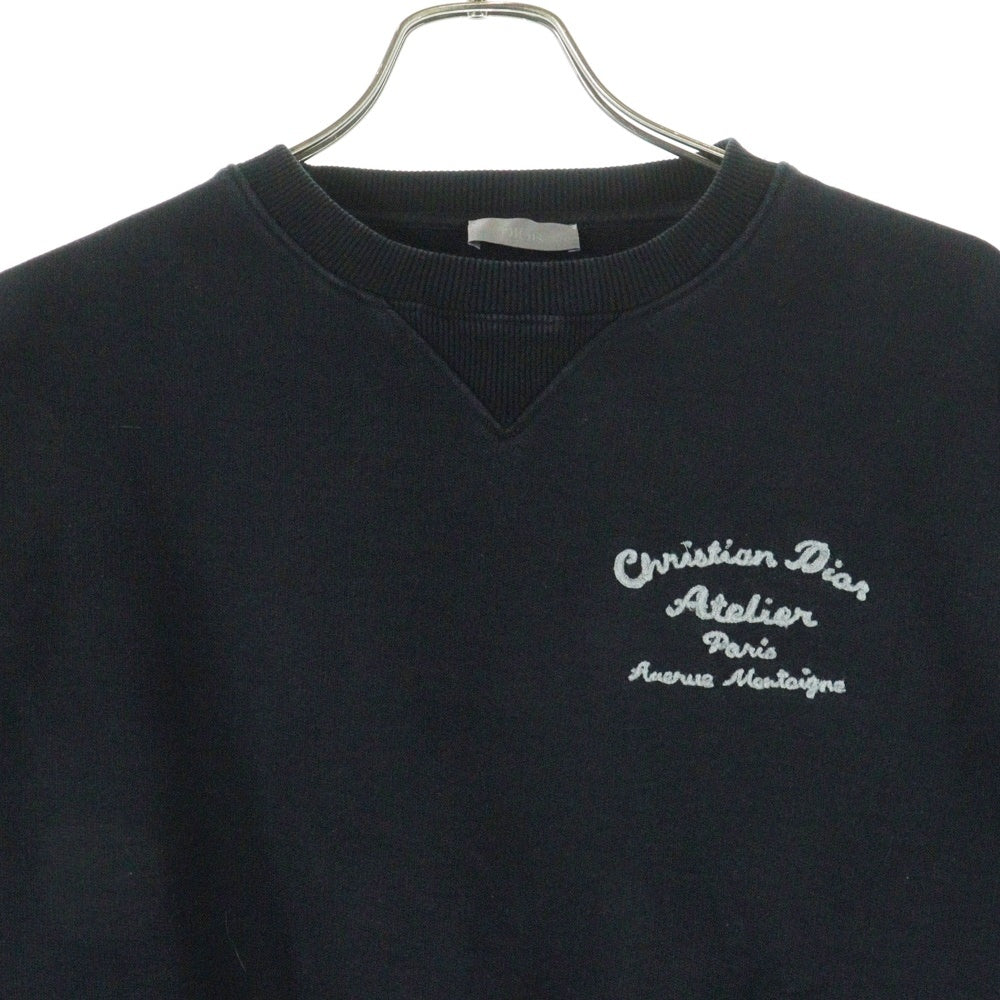 DIOR(ディオール) アトリエ刺繍スウェット クルーネックスウェット 293J699A0531ブラック