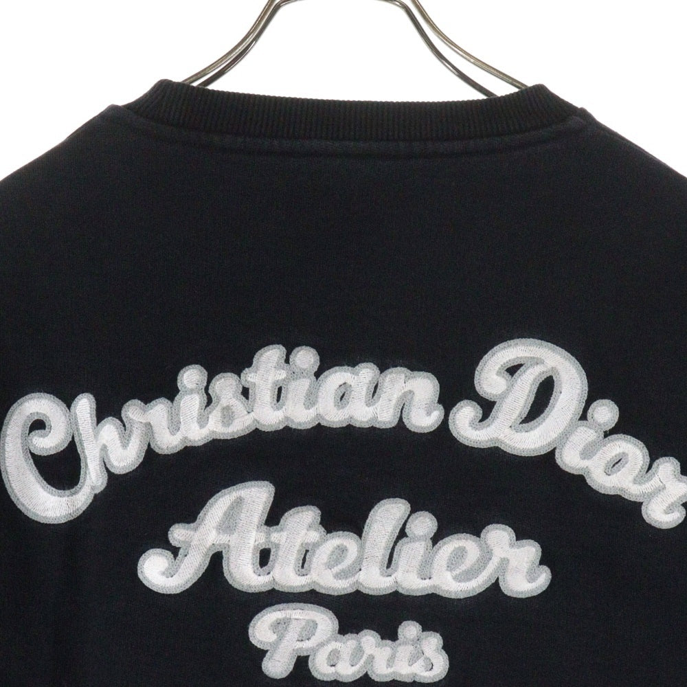 DIOR(ディオール) アトリエ刺繍スウェット クルーネックスウェット 293J699A0531ブラック