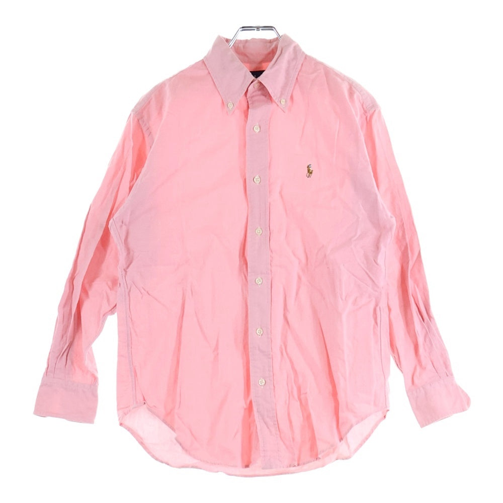 RALPH LAUREN(ラルフローレン) 刺繍 長袖ボタンダウンシャツ ピンク レディース