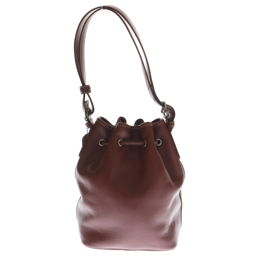 COACH(コーチ) ロゴ 巾着 ミニショルダーバッグ ブラウン F30-7554 レディース