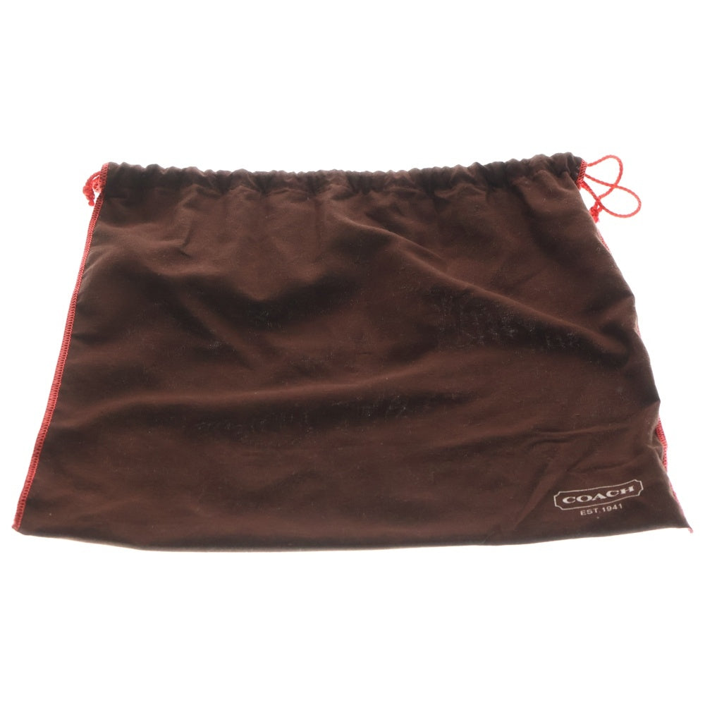 COACH(コーチ) ロゴ 巾着 ミニショルダーバッグ ブラウン F30-7554 レディース