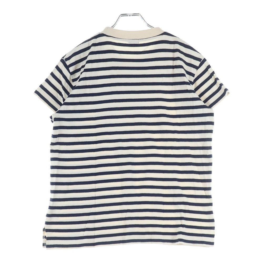 MARGARET HOWELL(マーガレットハウエル) ボーダー 半袖Tシャツ カットソー ホワイト/ネイビー レディース