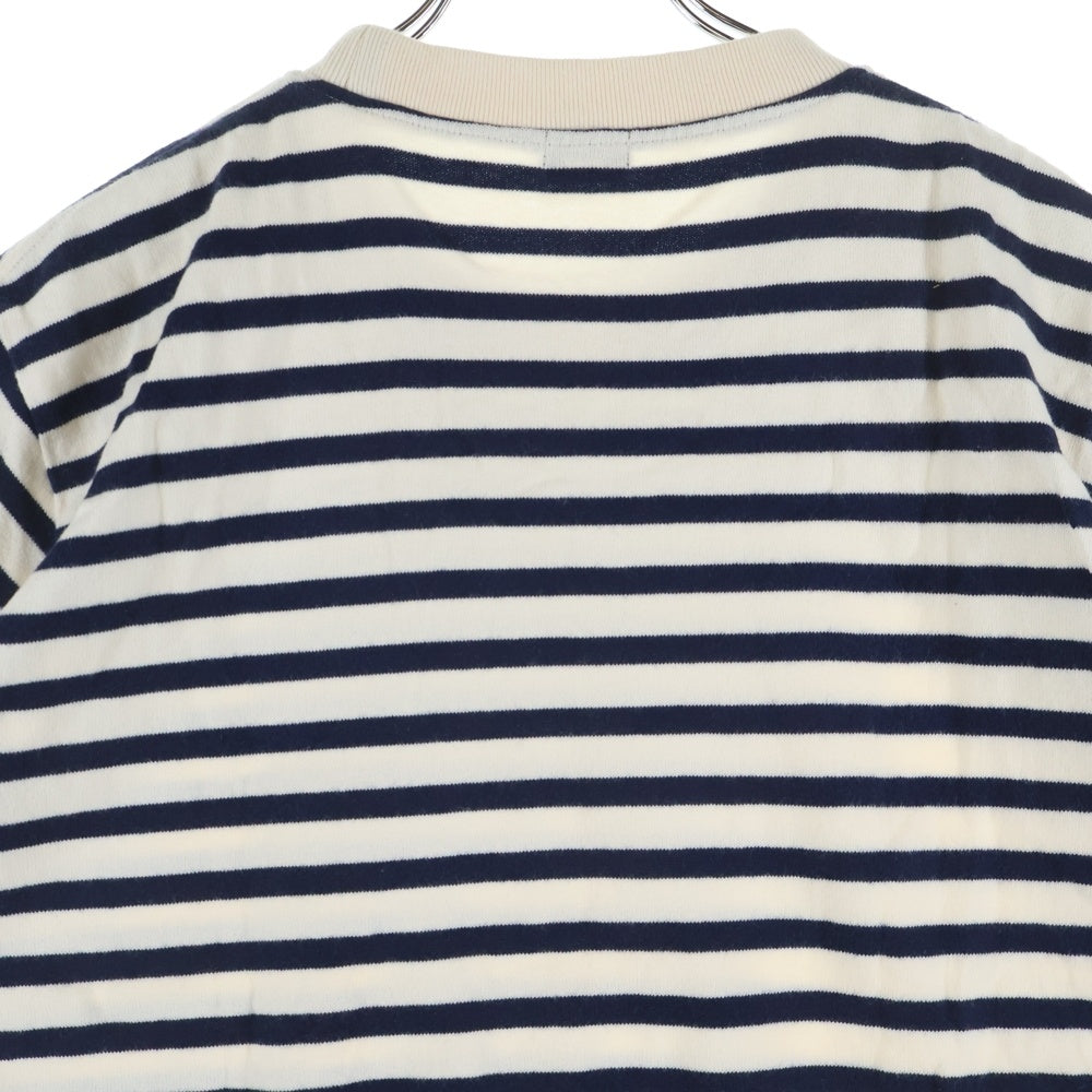 MARGARET HOWELL(マーガレットハウエル) ボーダー 半袖Tシャツ カットソー ホワイト/ネイビー レディース