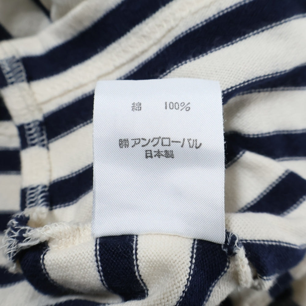 MARGARET HOWELL(マーガレットハウエル) ボーダー 半袖Tシャツ カットソー ホワイト/ネイビー レディース