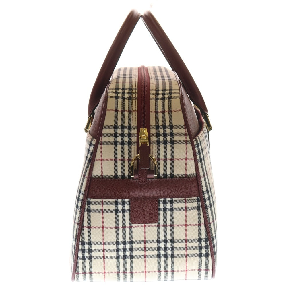 BURBERRY(バーバリー) ノバチェック キャンバス ボストンバッグ
