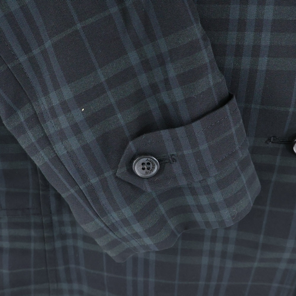 BURBERRY(バーバリー) ノバチェック コットン コート ネイビー レディース FR065-042