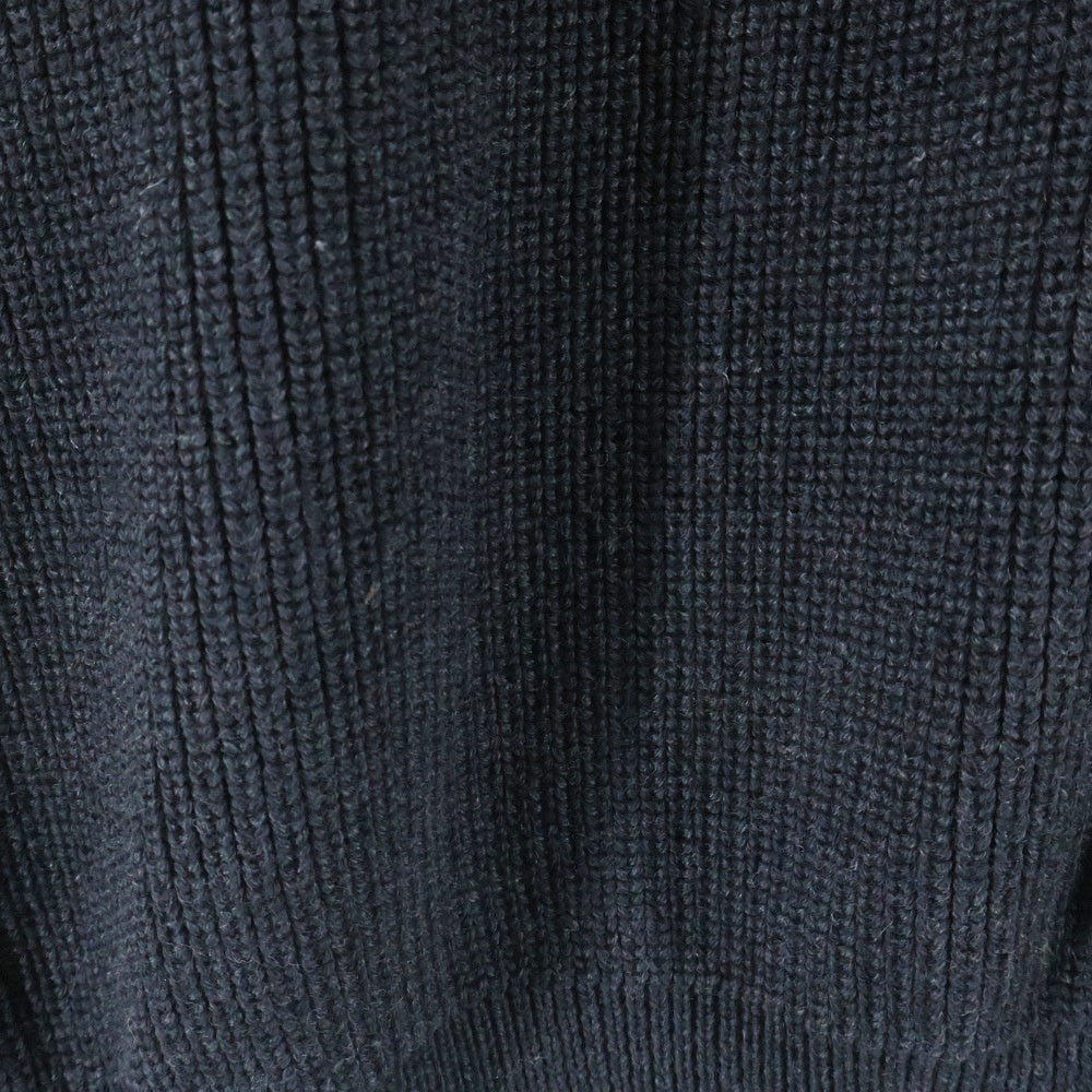 LOUIS VUITTON(ルイヴィトン) 22SS Signature Half-Zip Knit Sweater RM221M ZLL HMN10W シグネチャーウールハーフジップニットセーター ブラック