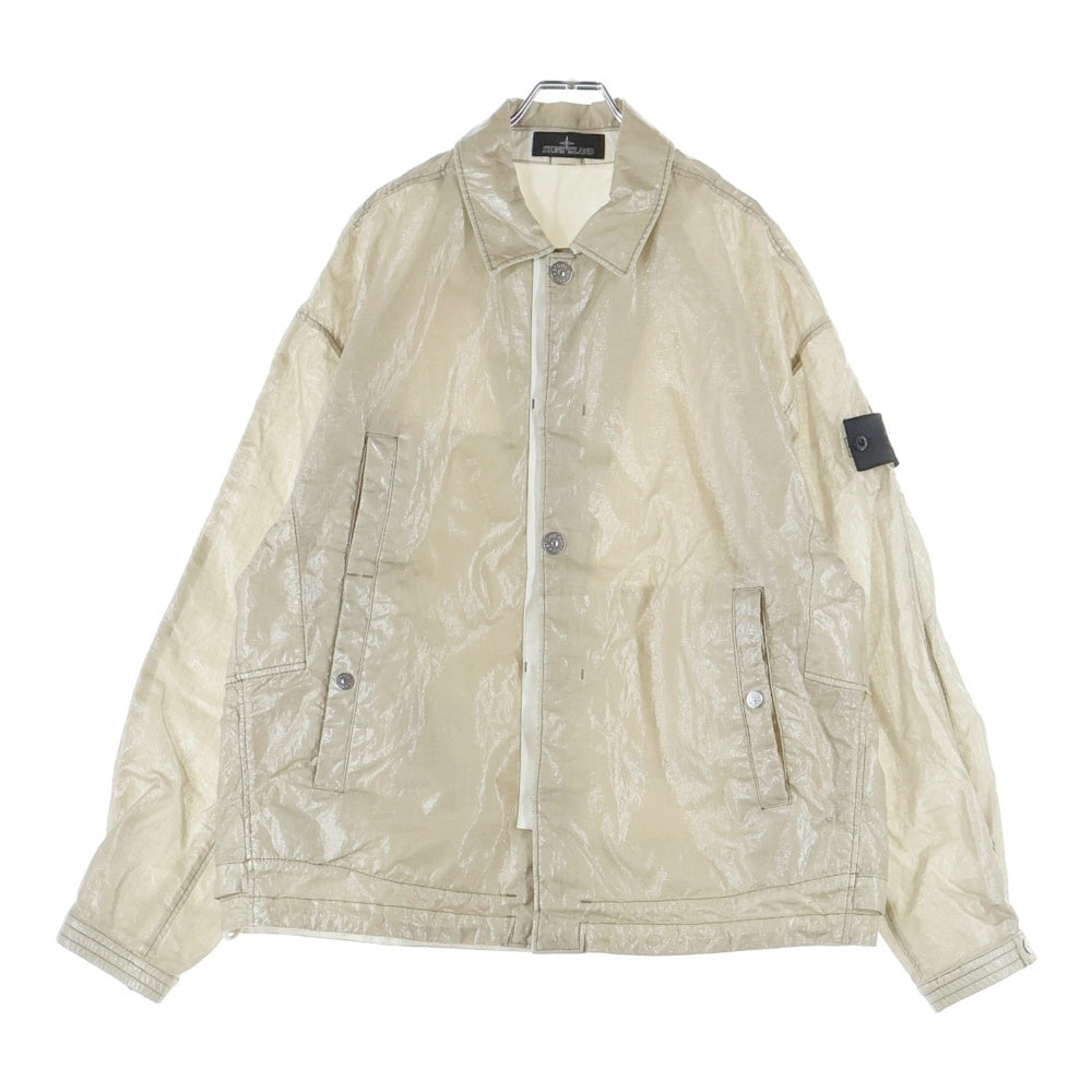 Stone Island Shadow Project(ストーンアイランド シャドウプロジェクト) グラスリネンコーチジャケット スナップジャケット 761940211 ベージュ