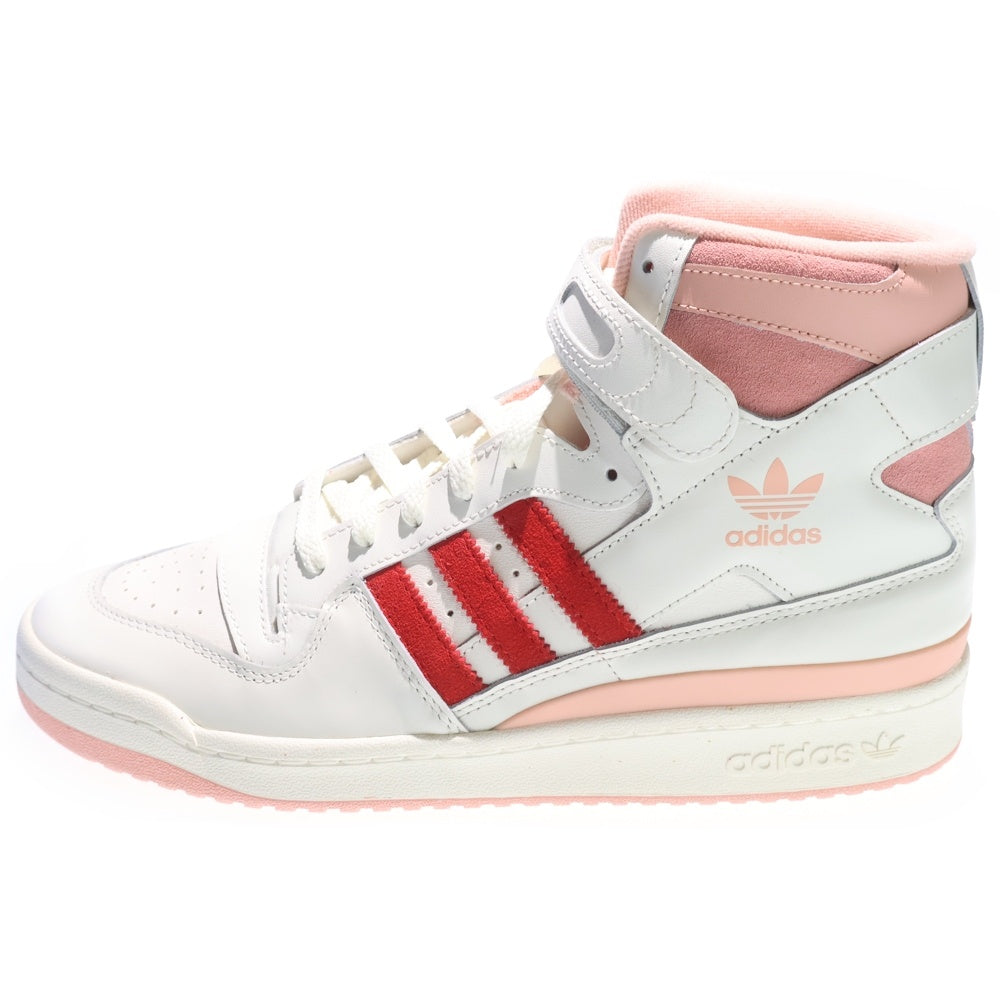 adidas(アディダス) FORUM 84 HI H01670 フォーラム ハイカットスニーカー ホワイト/ピンク US11/29.0cm
