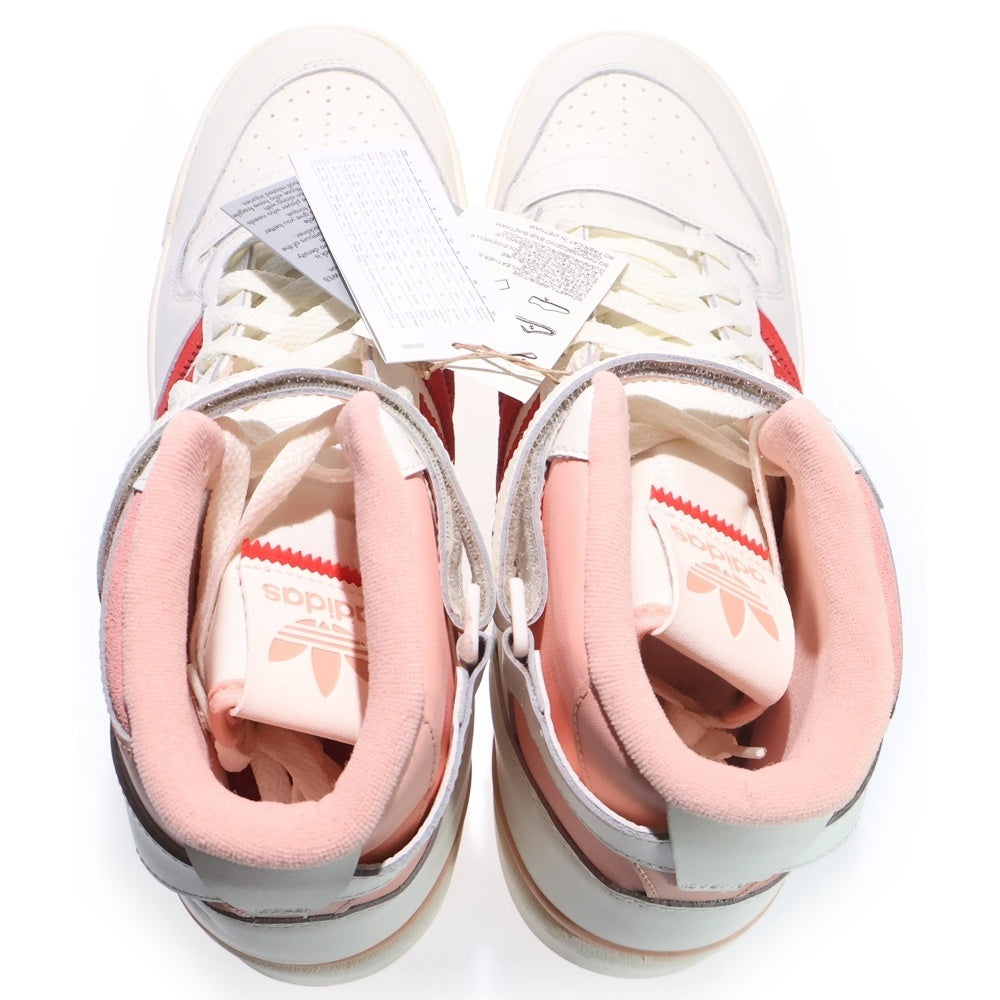 adidas(アディダス) FORUM 84 HI H01670 フォーラム ハイカットスニーカー ホワイト/ピンク US11/29.0cm