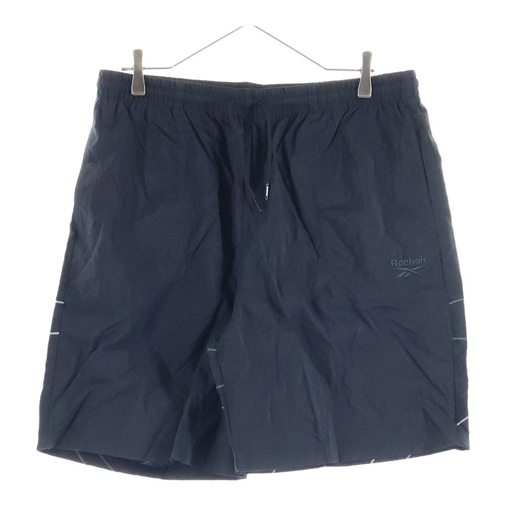 Reebok(リーボック) フロント刺繍 HE9613 ナイロンショートパンツ ブラック