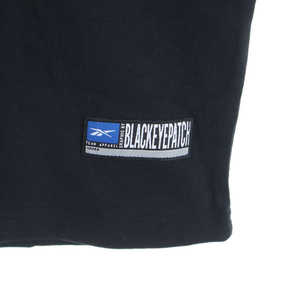 Reebok(リーボック) ×Black Eye Patch ×ブラックアイパッチ フロントプリント HI0474 長袖Tシャツ ブラック