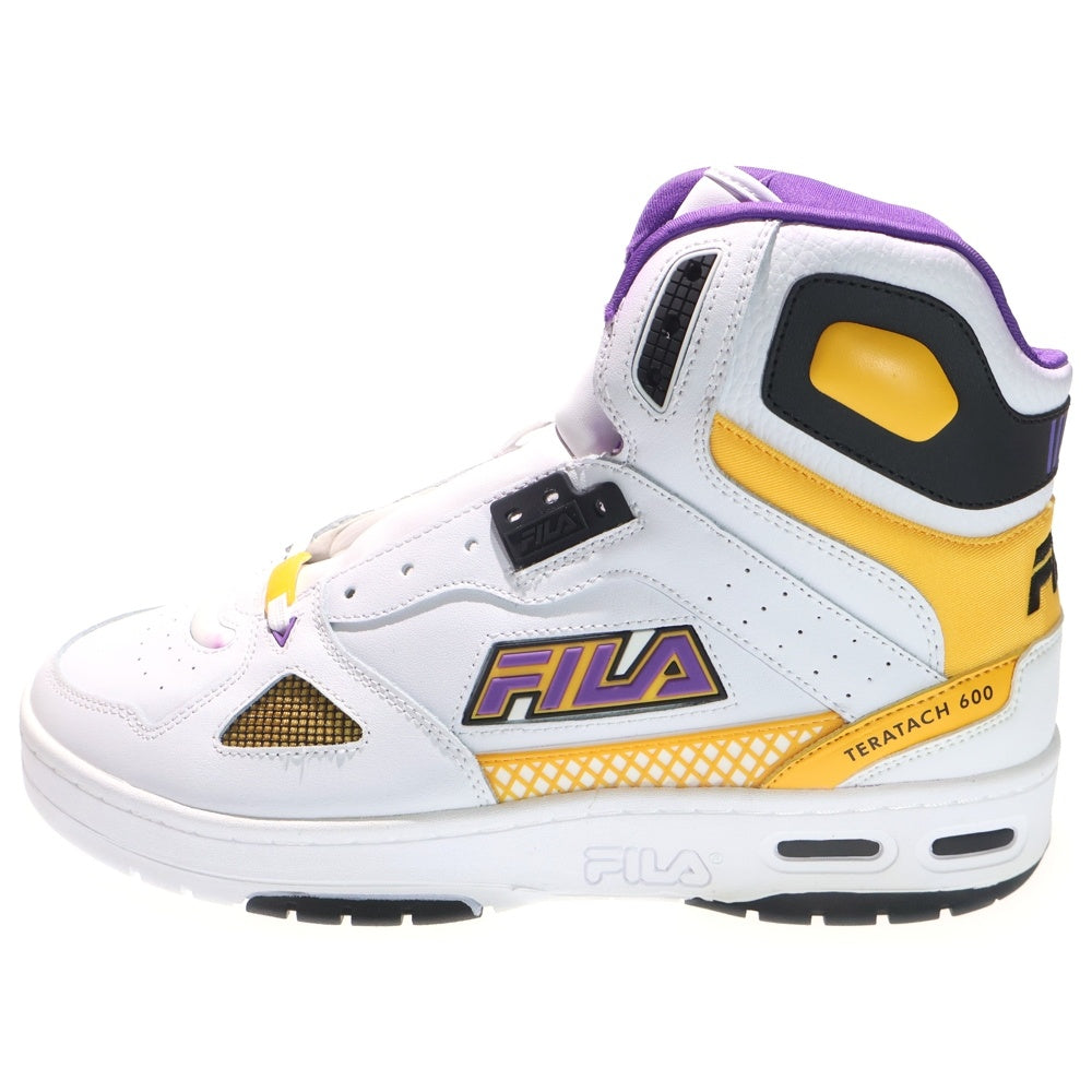 FILA(フィラ) TERATACH 600 HI F0554-0139 ハイカットスニーカー ホワイト/イエロー US11/29.0cm