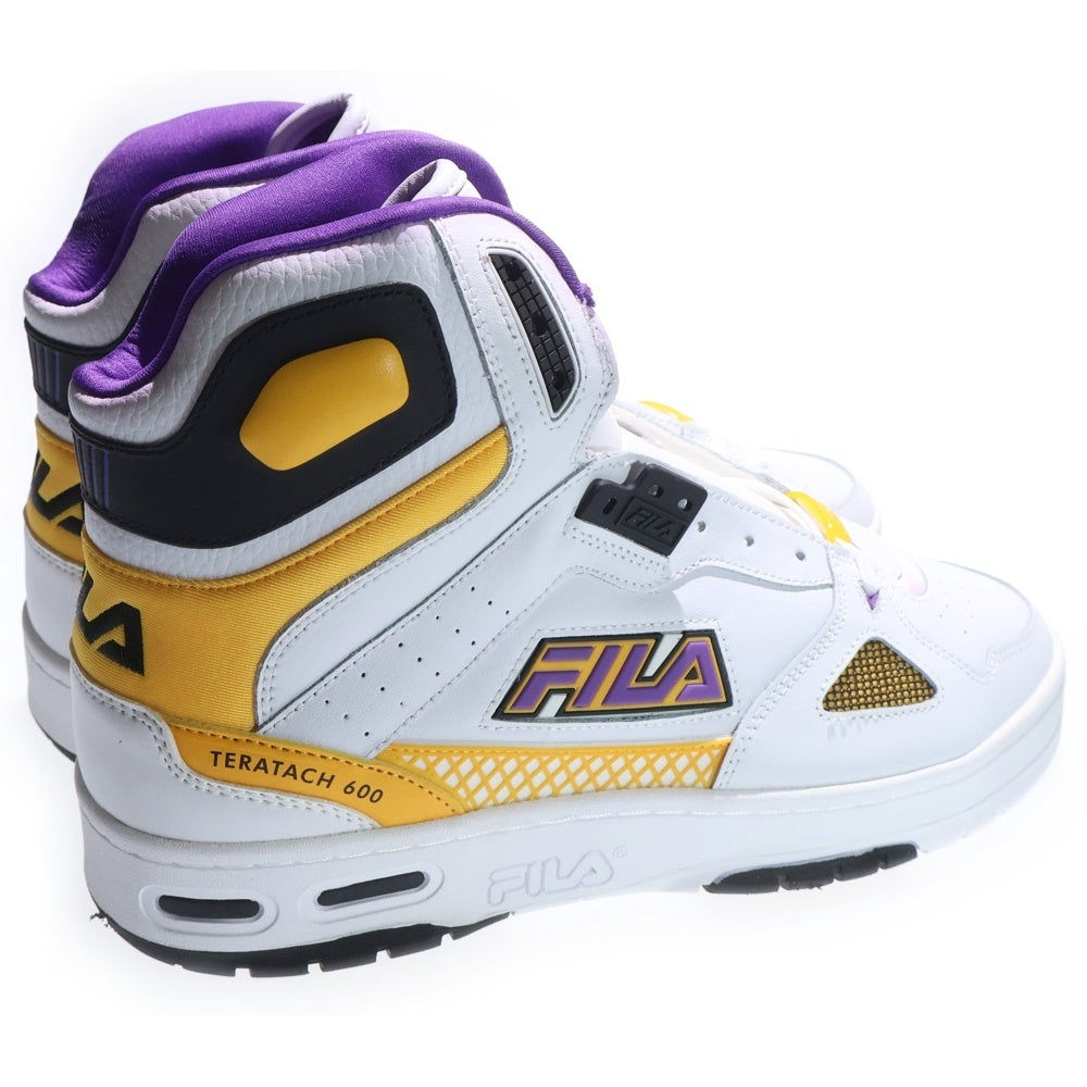 FILA(フィラ) TERATACH 600 HI F0554-0139 ハイカットスニーカー ホワイト/イエロー US11/29.0cm