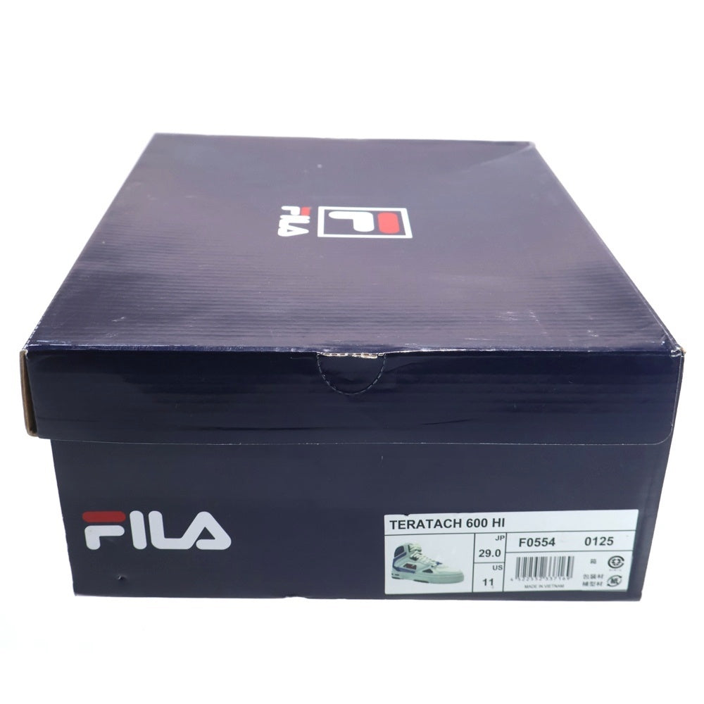 FILA(フィラ) TERATACH 600 HI F0554-0125 ハイカットスニーカー ホワイト/ブルー US11/29.0cm