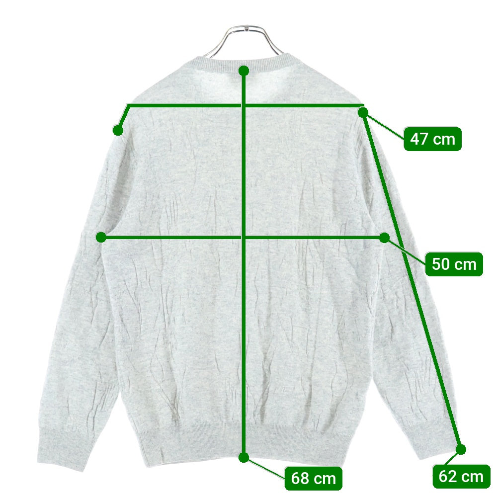 HERMES(エルメス) 3Dニット カシミアセーター グレー
