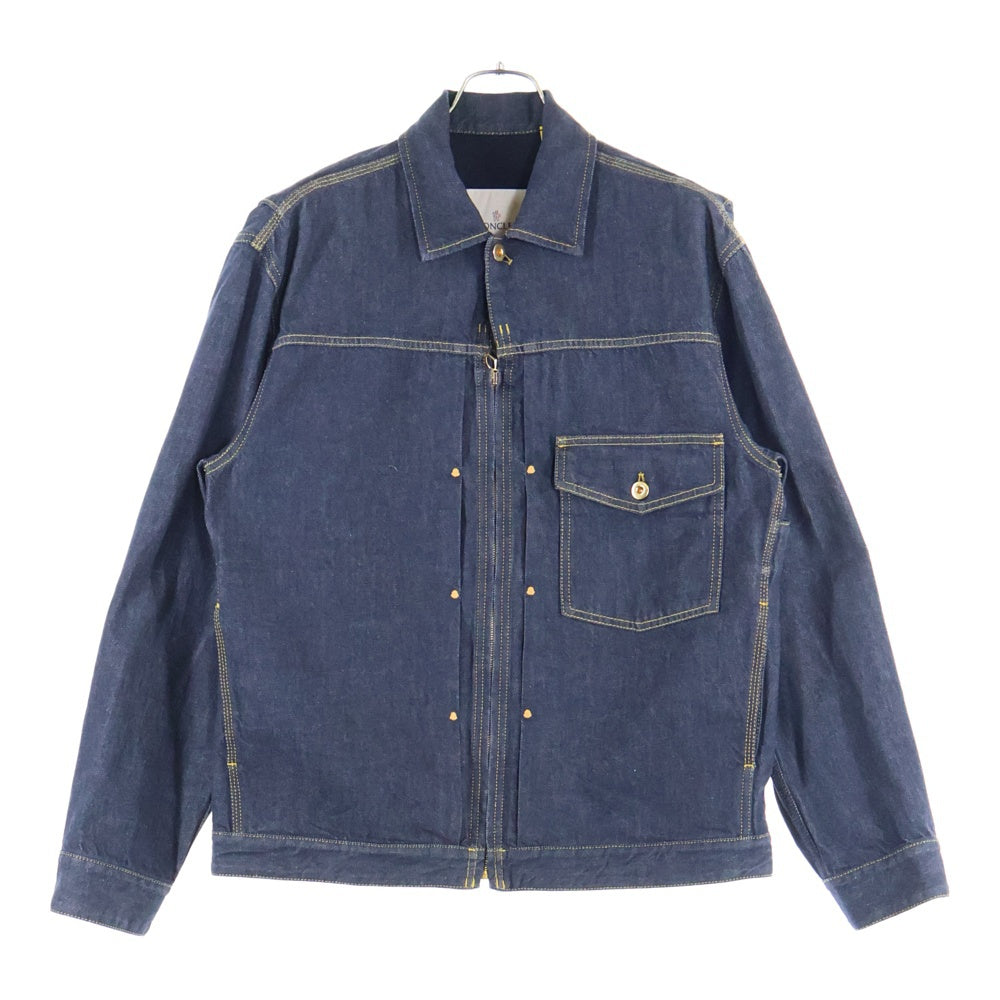 MONCLER GENIUS(モンクレール ジーニアス) 25SS ×Mercedes-Benz K14011A00010 M5923 ×メルセデスベンツ フロントジップアップジャケット デニムジャケット インディゴ