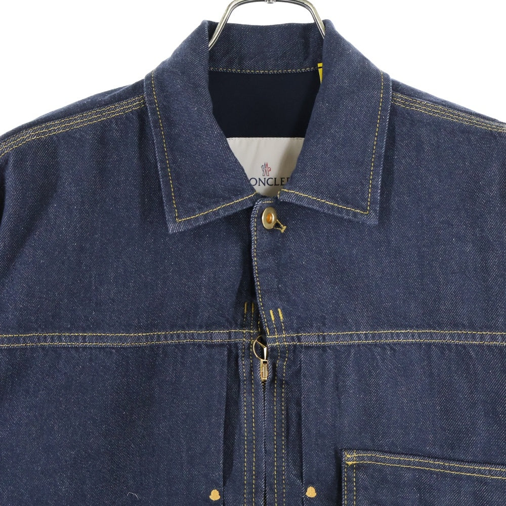 MONCLER GENIUS(モンクレール ジーニアス) 25SS ×Mercedes-Benz K14011A00010 M5923 ×メルセデスベンツ フロントジップアップジャケット デニムジャケット インディゴ
