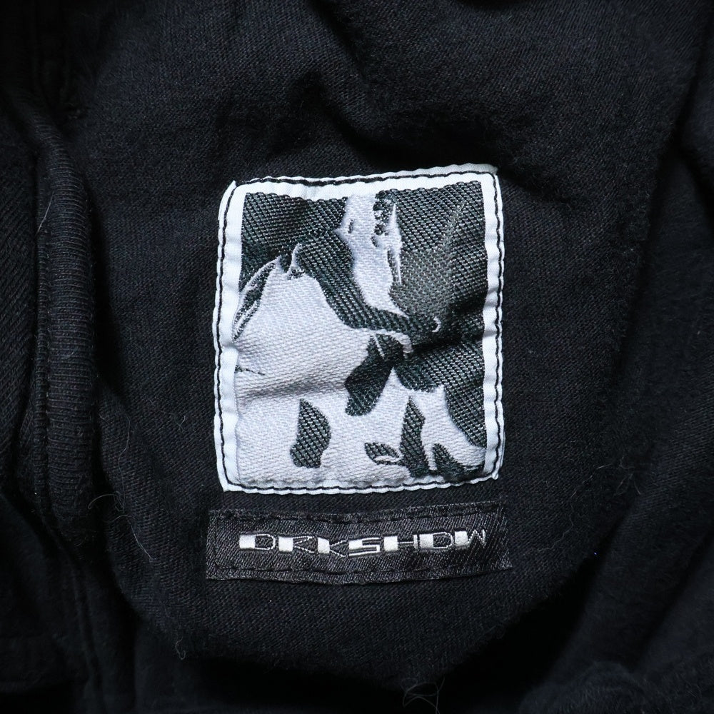 Rick Owens DRKSHDW(リックオウエンス ダークシャドウ) 21SS CARGO DRAWSTRING LONG PANTS DS21S2320-RN ドローストリング カーゴパンツ レディース ブラック