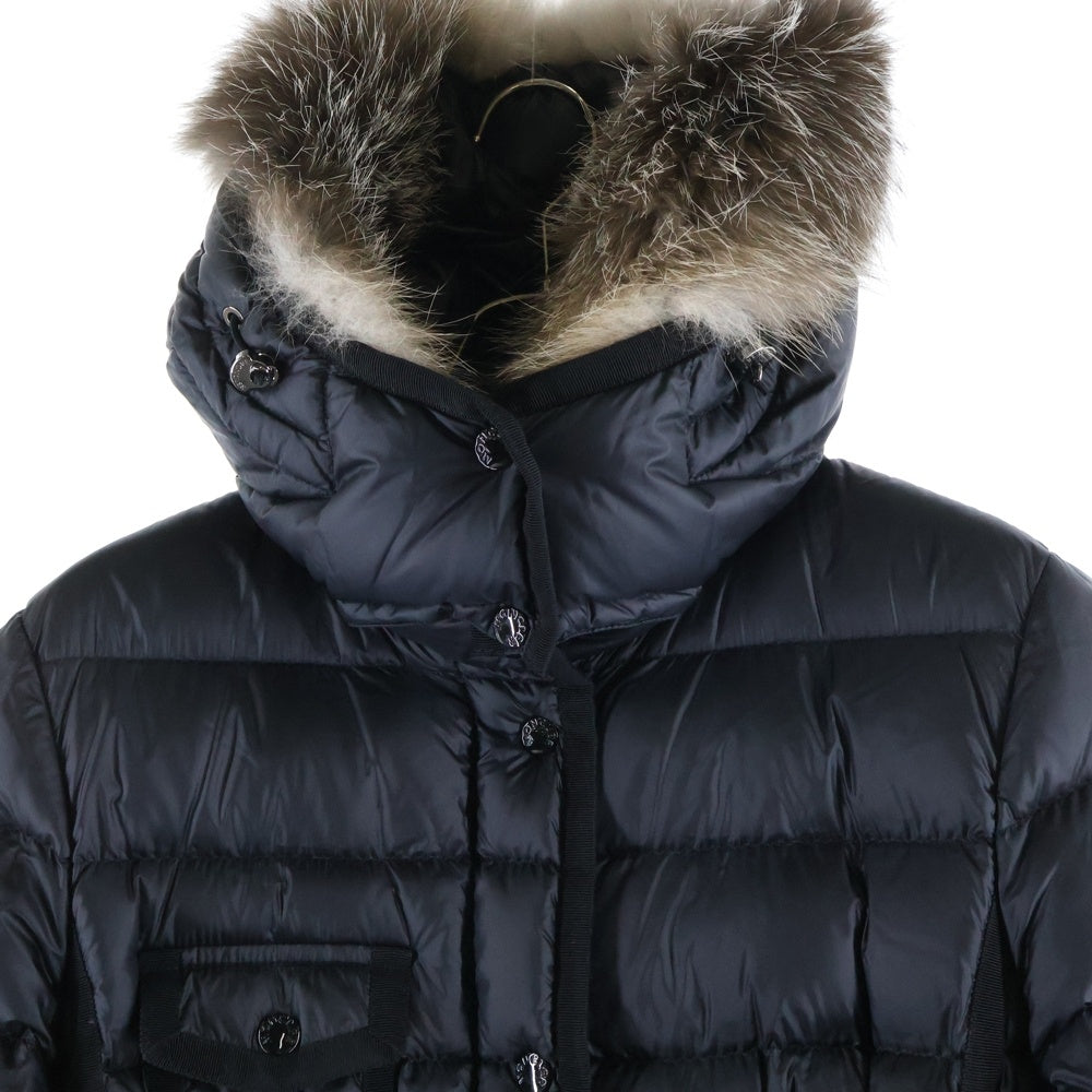 MONCLER(モンクレール) 22AW HERMIFUR GIUBBOTTO F20931C51601 53048 エルミファー ロングコート フード付きダウンジャケット レディース ブラック