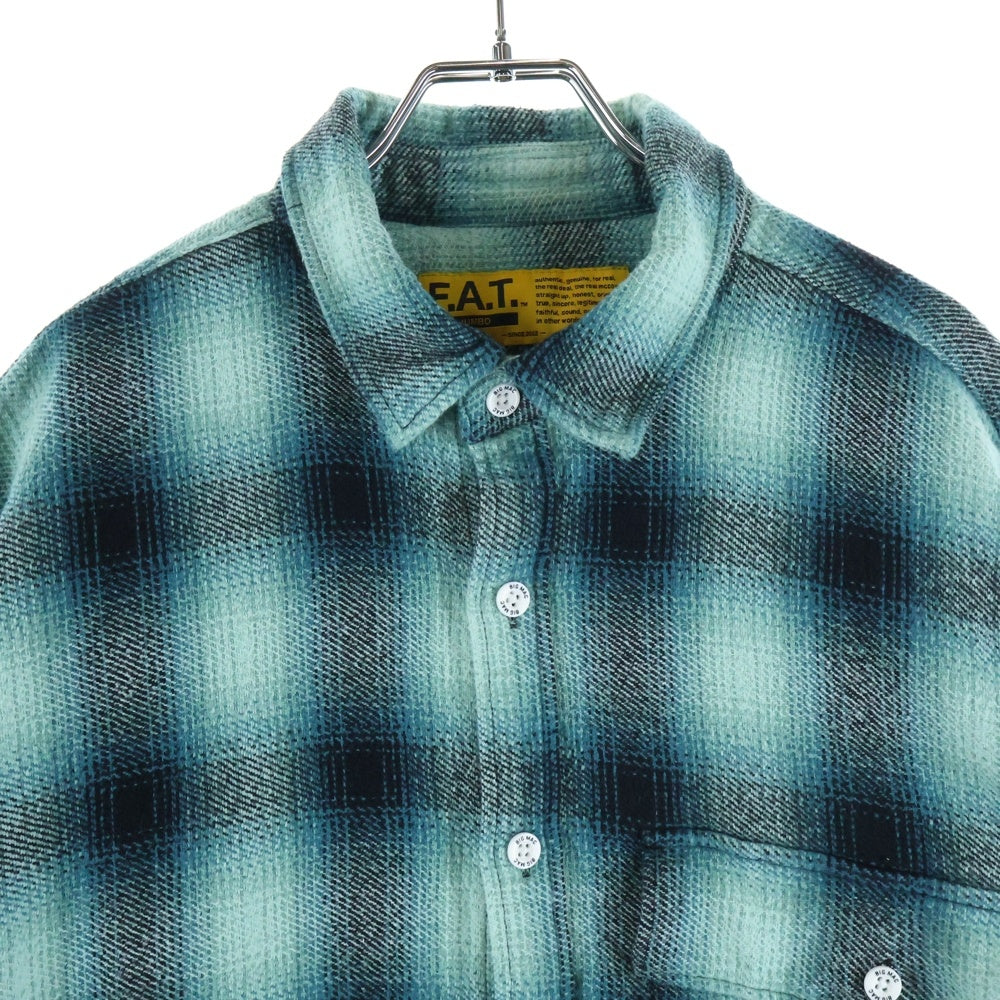 FAT(エフエーティー) BIG MAC レギュラーカラーチェックシャツ F32320-SH08-AB グリーン