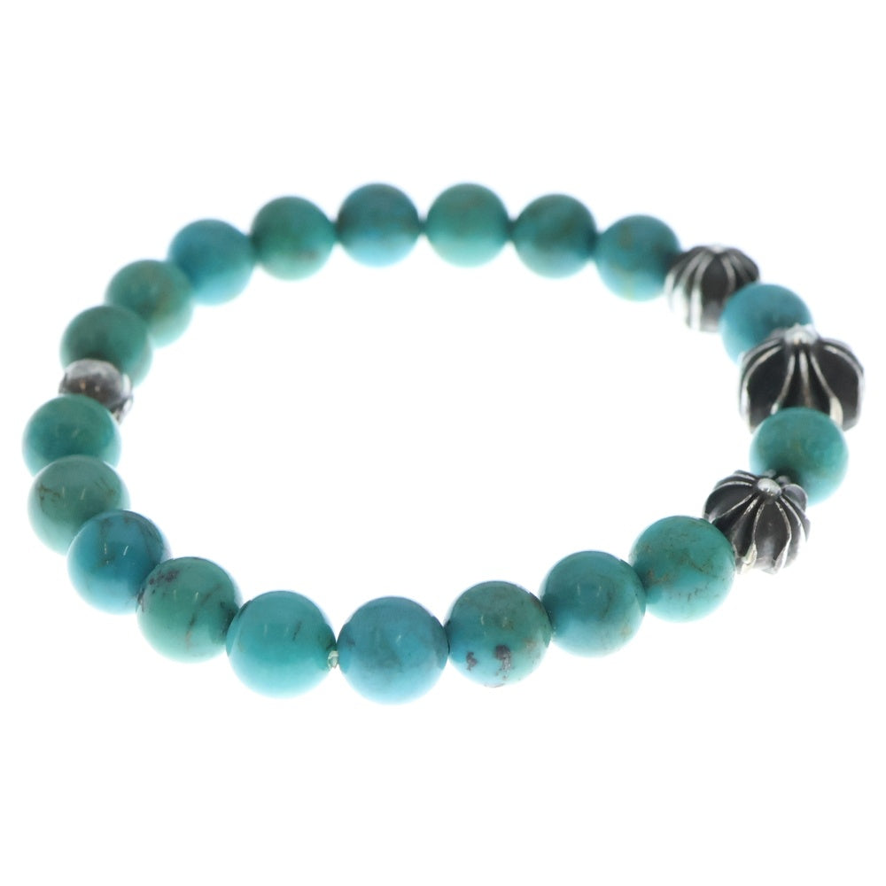 CHROME HEARTS(クロムハーツ) 8mm BEAD 8mmビーズブレス ターコイズ