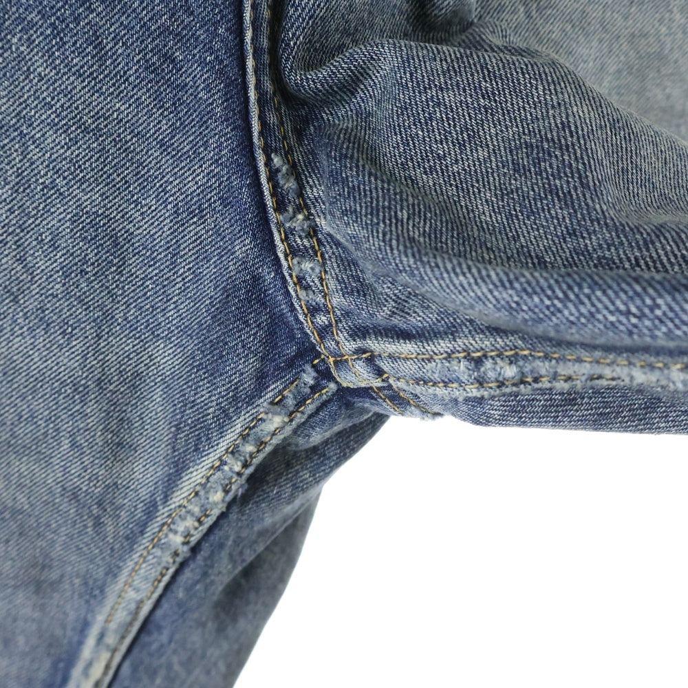 BALENCIAGA(バレンシアガ) 23SS ダメージ加工バギーデニムパンツ 745213 インディゴ