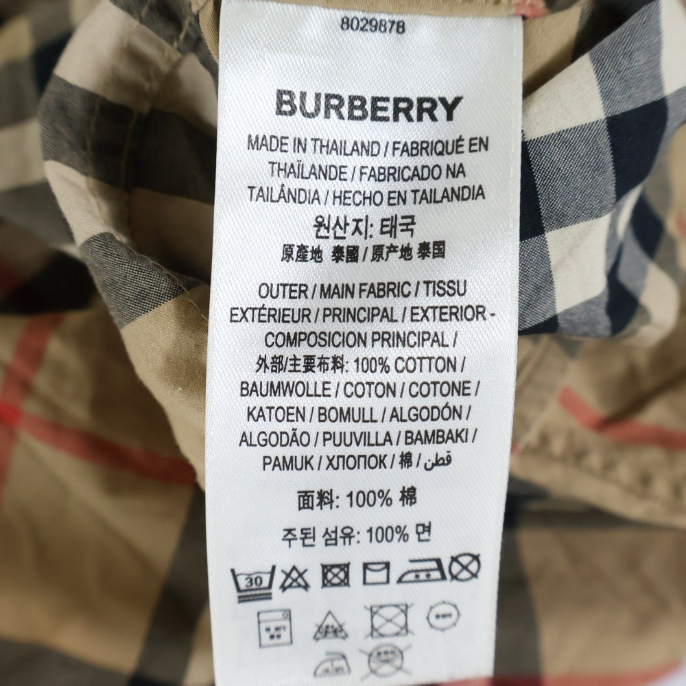 BURBERRY(バーバリー) 20AW 袖ロゴプリントノバチェック長袖シャツ 8029878 ベージュ