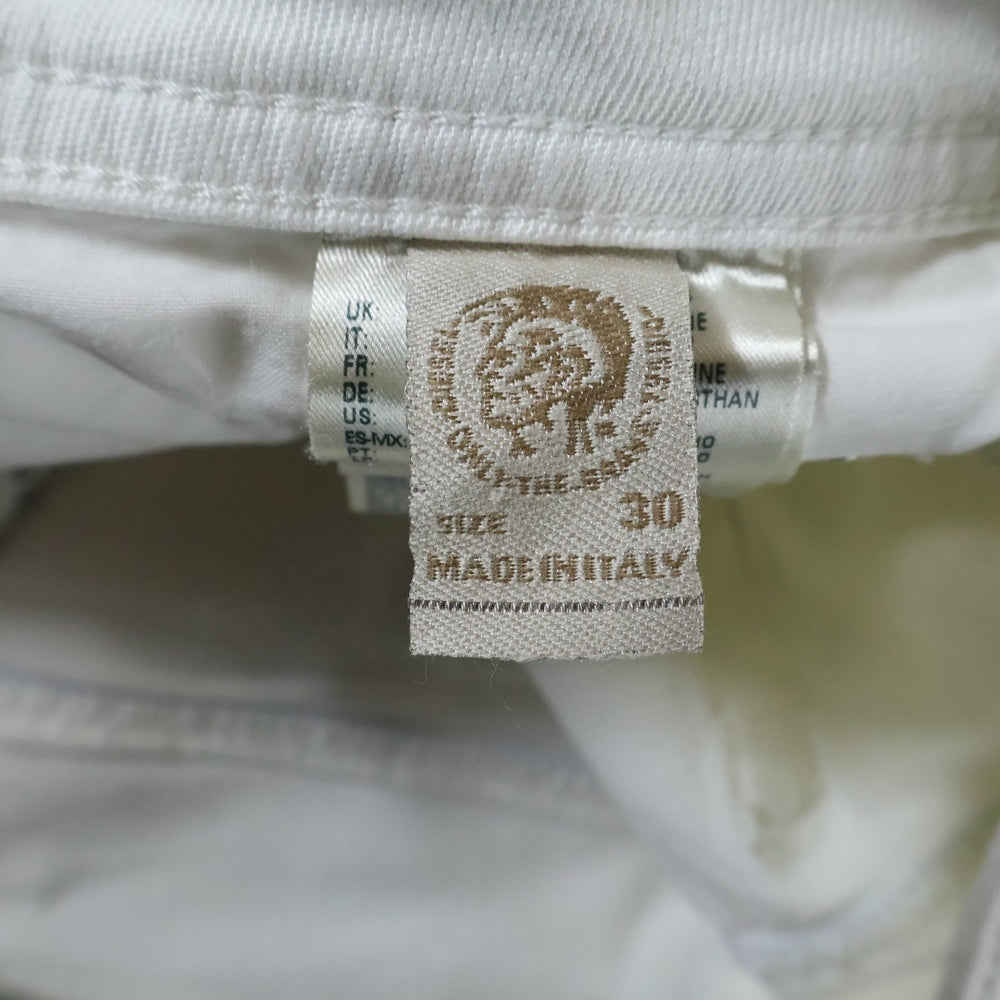 DIESEL(ディーゼル) THOMMER トマー ペイントパンツ ダメージ加工 ホワイト レディース