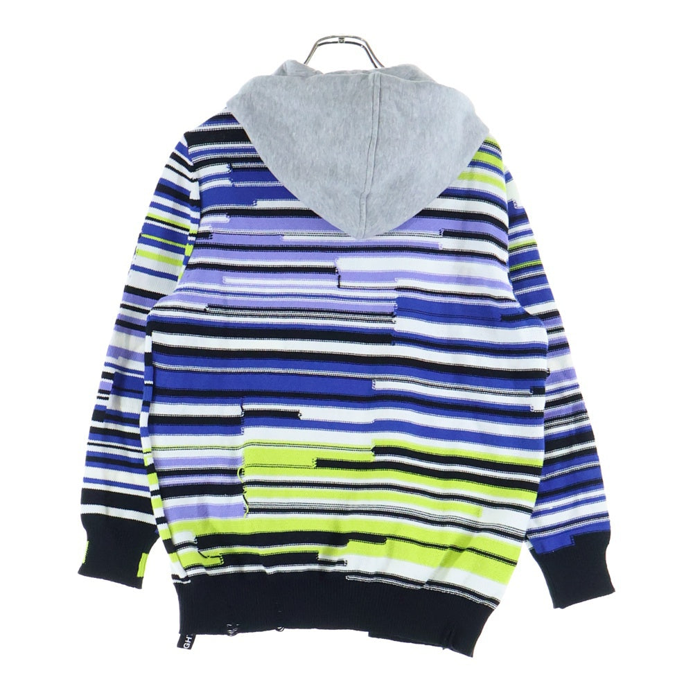 DIESEL(ディーゼル) ボーダースニットパーカー マルチカラー K-CITRIN