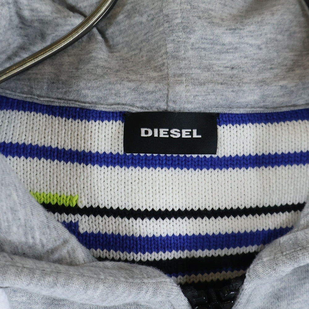 DIESEL(ディーゼル) ボーダースニットパーカー マルチカラー K-CITRIN