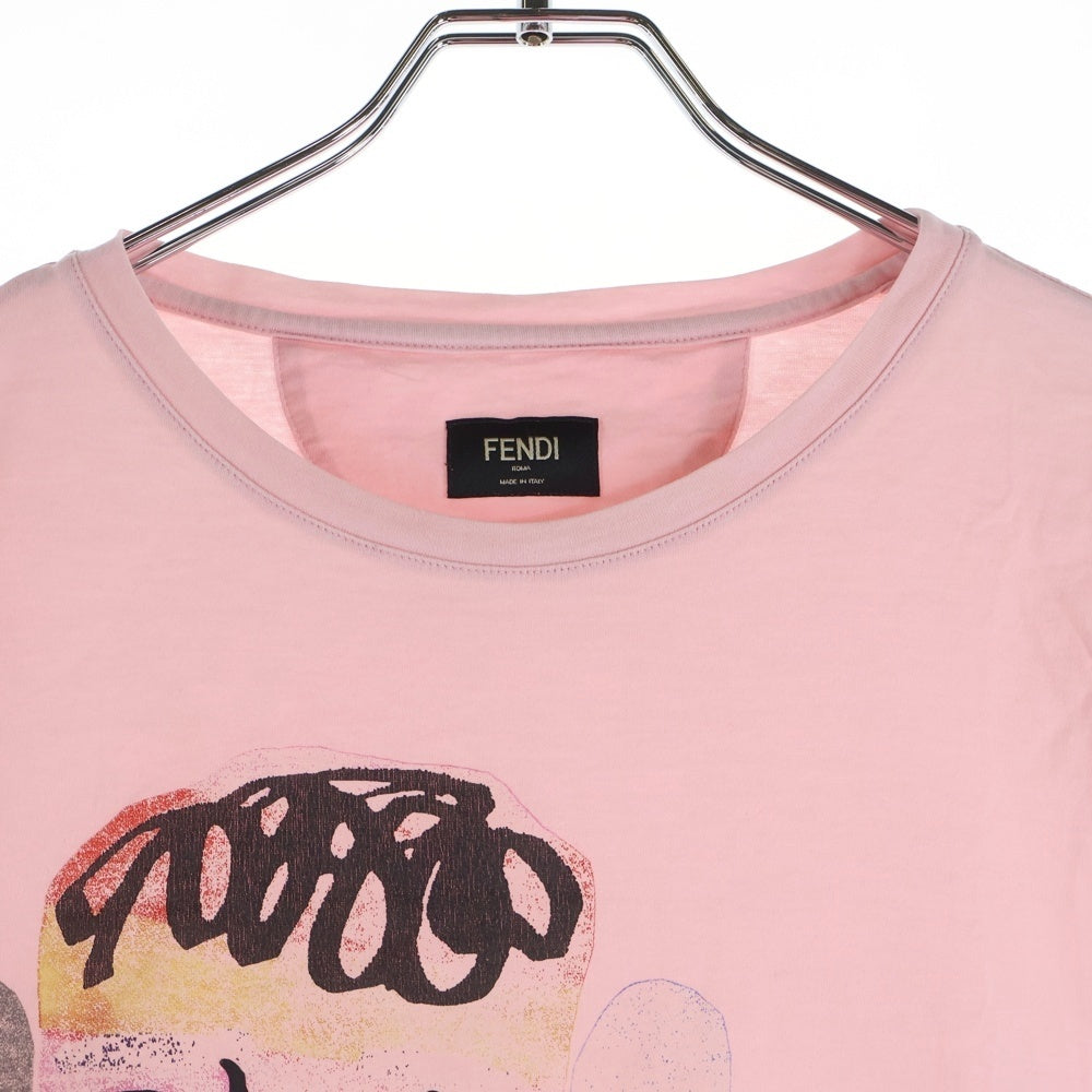 FENDI(フェンディ) フェイスプリント 半袖Tシャツ FY0798 8CW ピンク