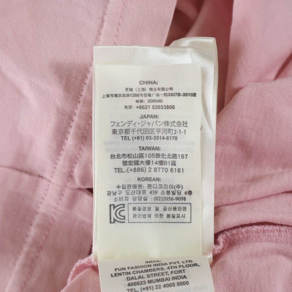 FENDI(フェンディ) フェイスプリント 半袖Tシャツ FY0798 8CW ピンク