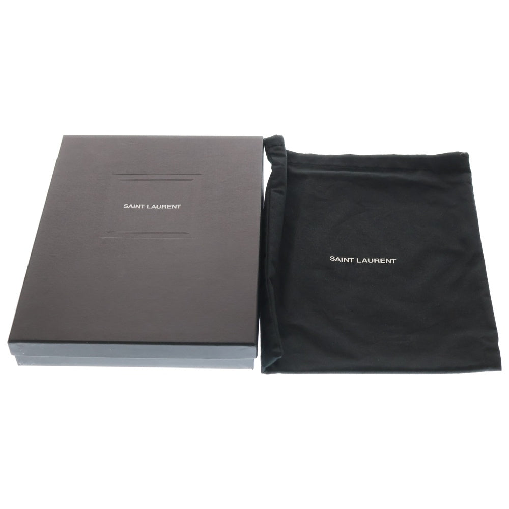 SAINT LAURENT PARIS(サンローランパリ) クロコダイル クラッチバッグ セカンドバッグ レザー ブラック 375950 レディース