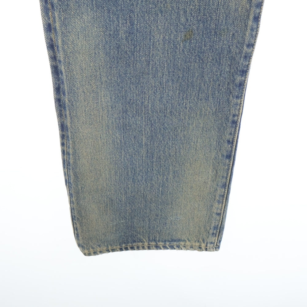 HYSTERIC GLAMOUR(ヒステリックグラマー) CPR加工 リペアクラッシュ スタッズデニム インディゴ 0204AP06