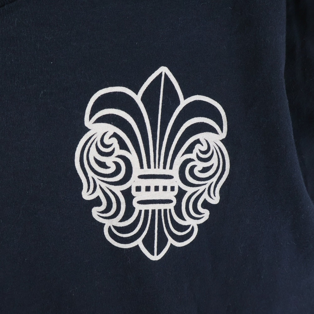 CHROME HEARTS(クロムハーツ) BSフレア 袖ホースシュープリント Vネック半袖Tシャツ ブラック