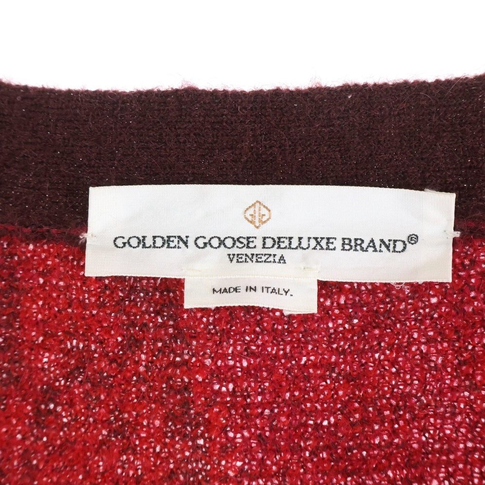 GOLDEN GOOSE DELUXE BRAND(ゴールデングースデラックスブランド) 18AW オーバーサイズモヘアカーディガン G33MP579 レッド
